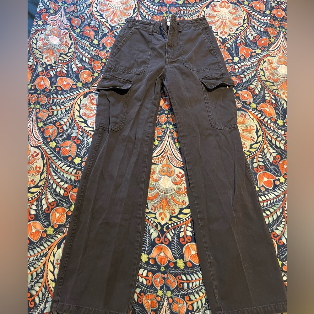 Zara Cargo Straight Leg Jeans